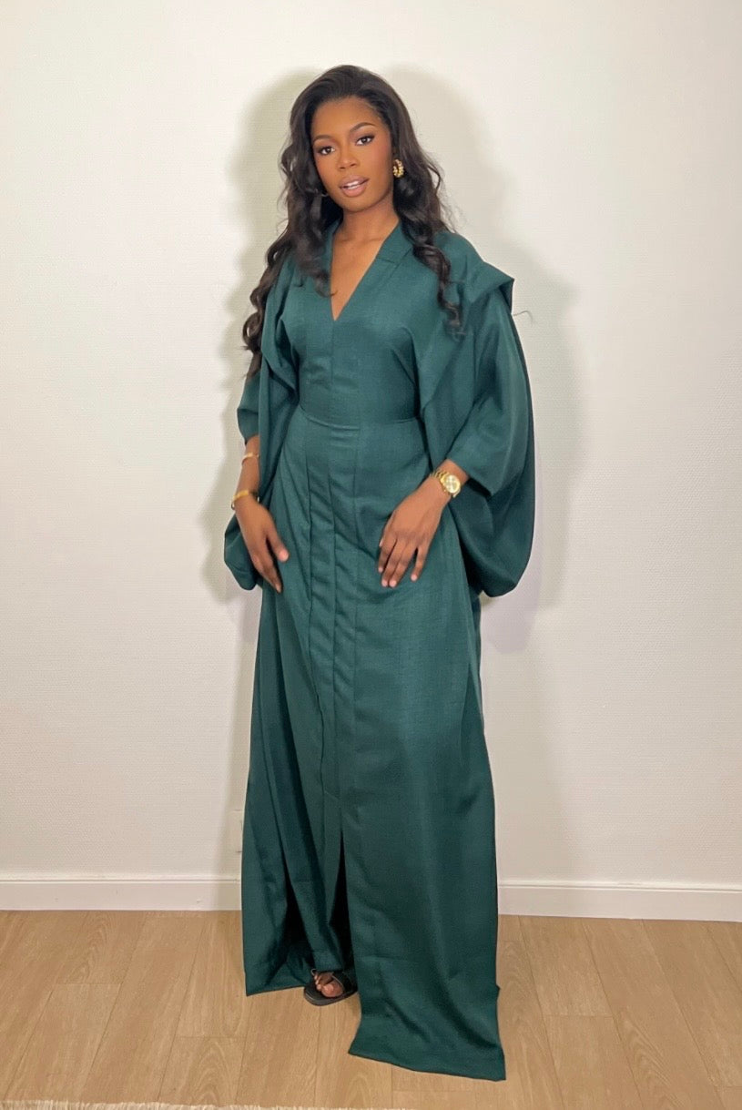 Robe Sadiya verte sapin