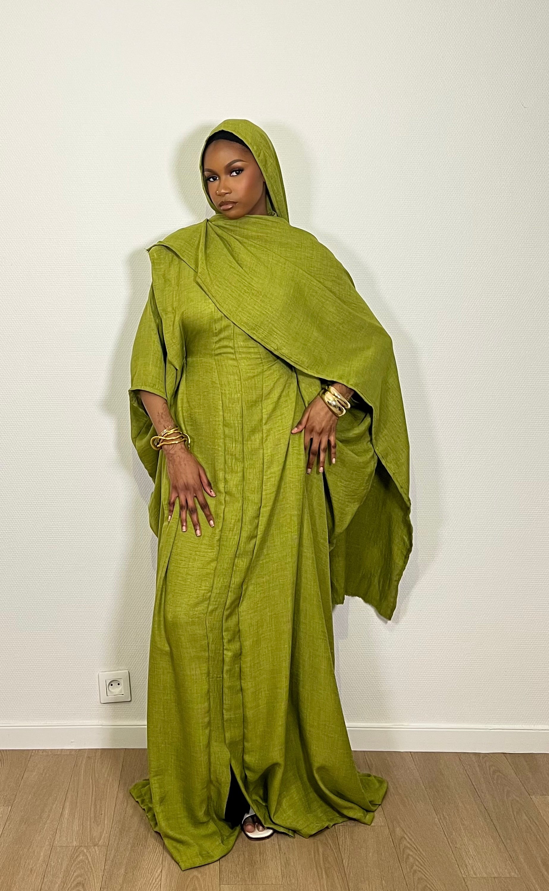 Robe Sadiya vert