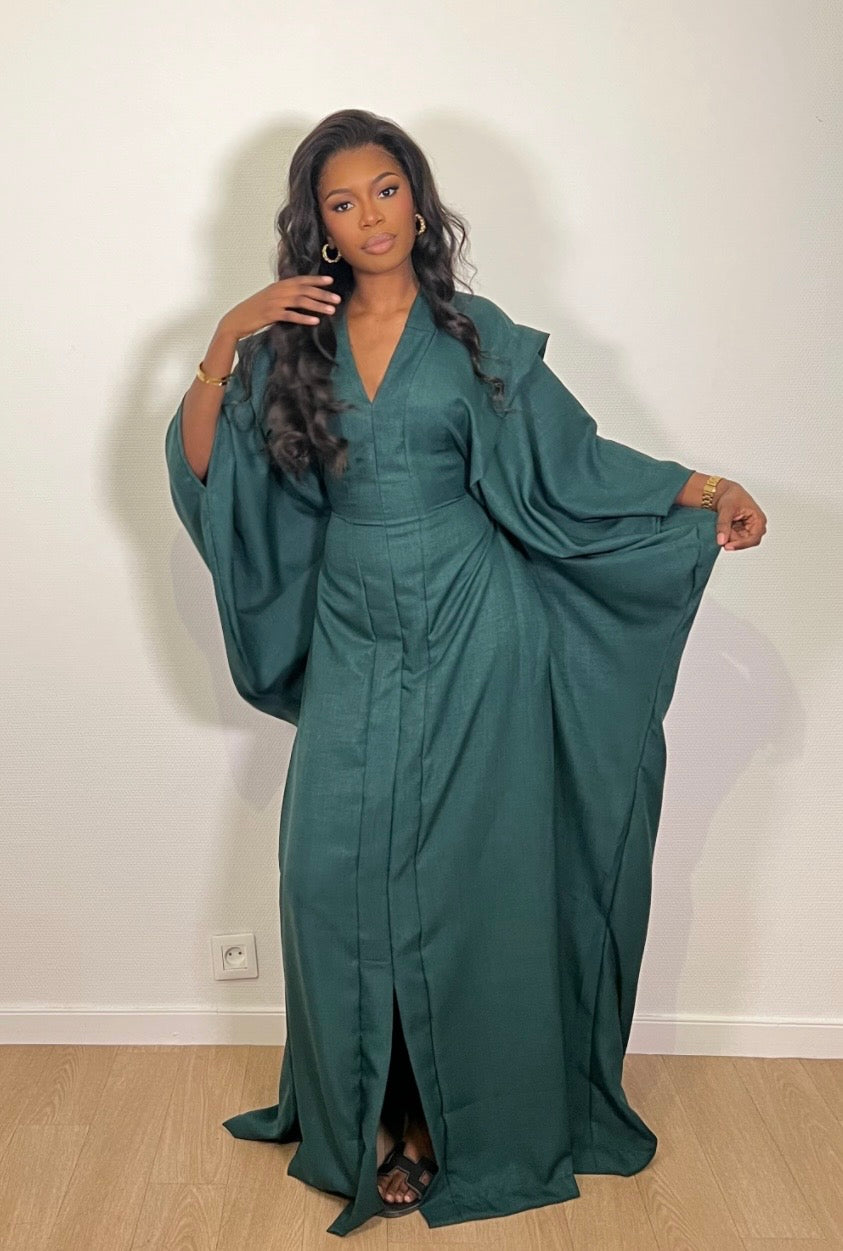 Robe Sadiya verte sapin
