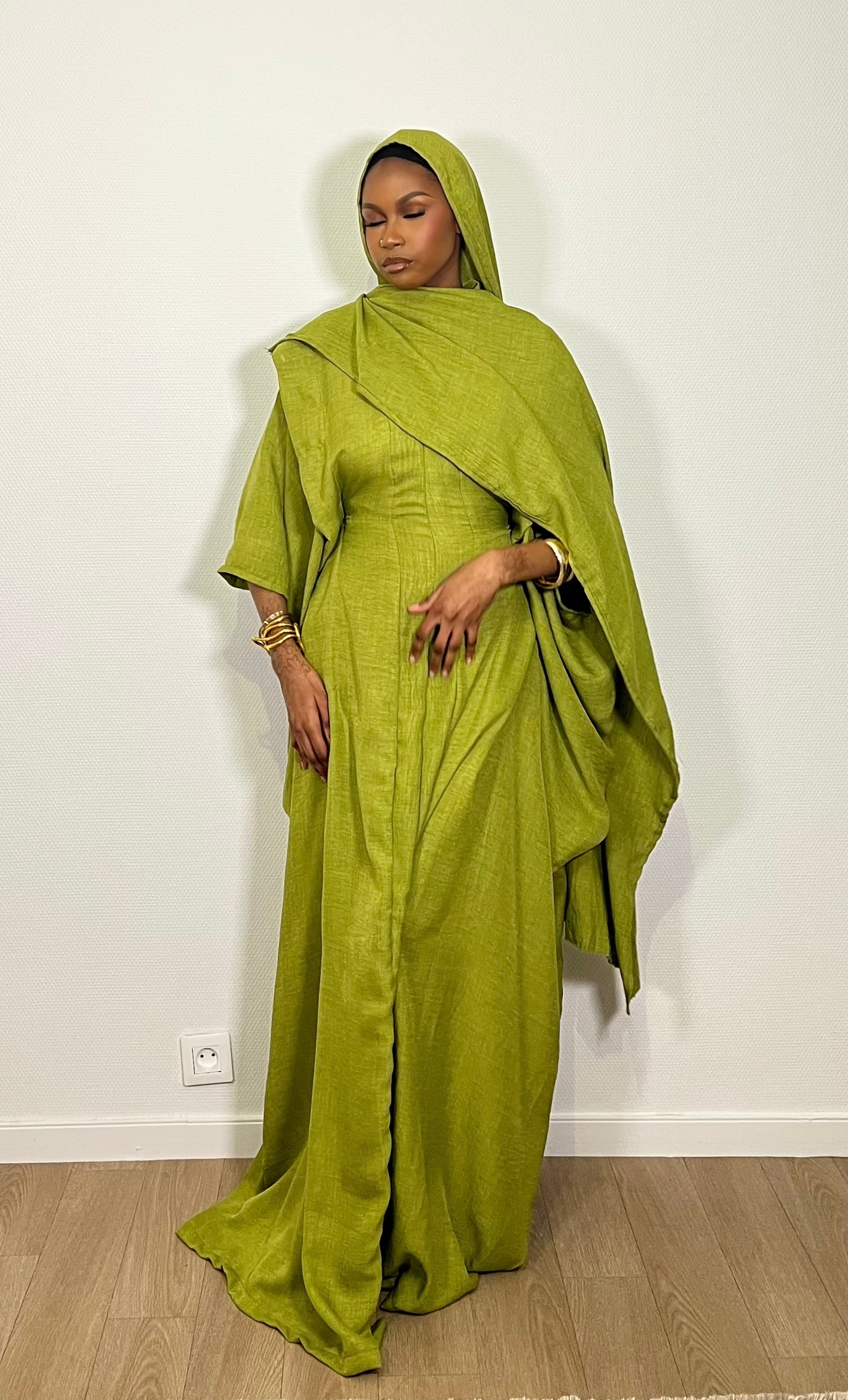 Robe Sadiya vert