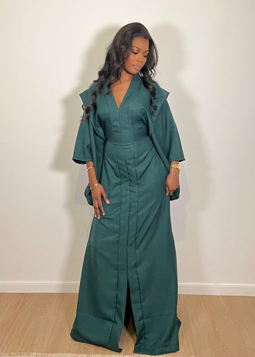 Robe Sadiya verte sapin